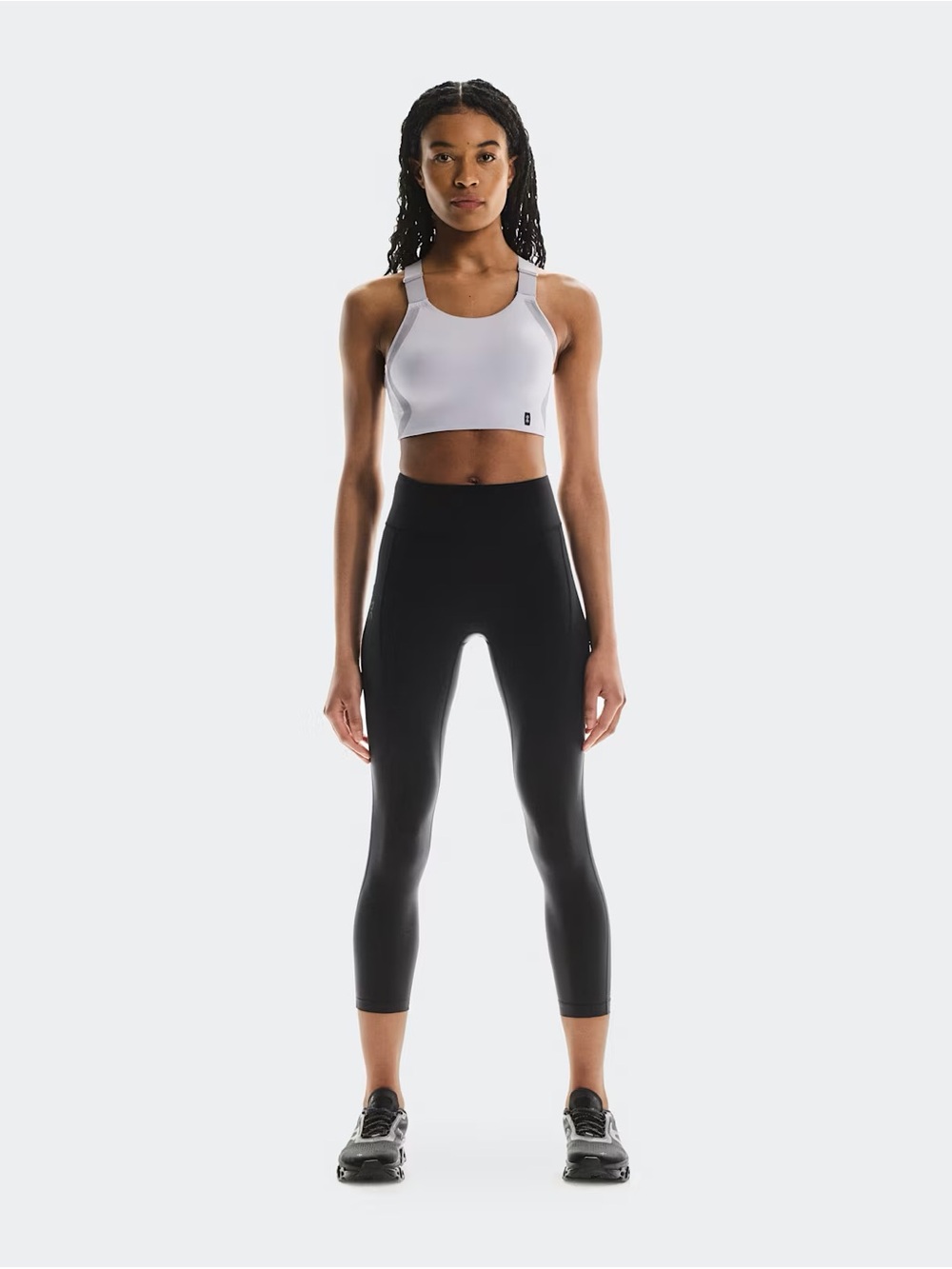 On Cloud Running Performance Running Tights 7/8 Length in Black Size Medium